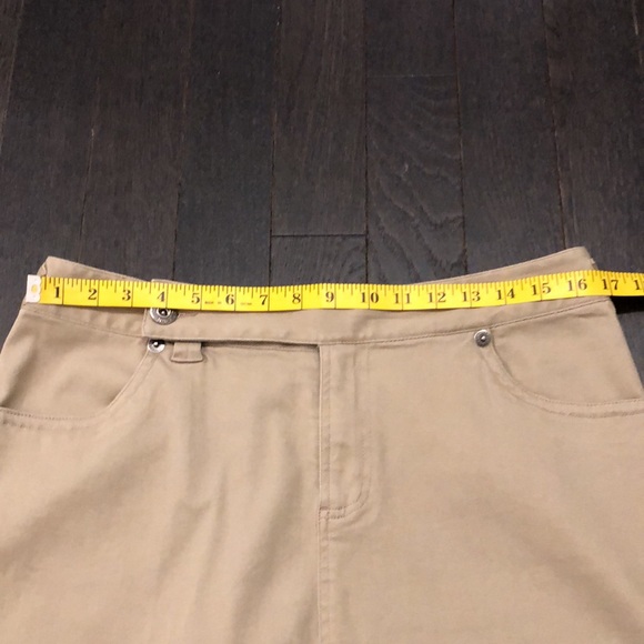 Nevada Knee-Length Cotton Skirt -Tan - Picture 7 of 7